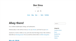Desktop Screenshot of bensima.com