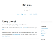 Tablet Screenshot of bensima.com